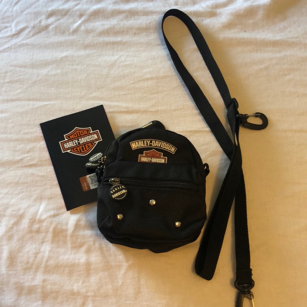 Harley Davison cross body mini backpack